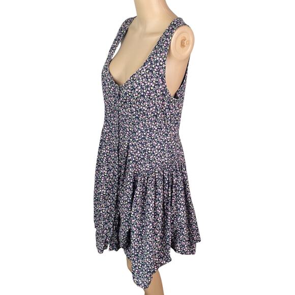 Anthropologie Maeve Y2K Alyssum Ditsy Floral Bustled Laganlook Dress SZ 12 - Picture 8 of 12